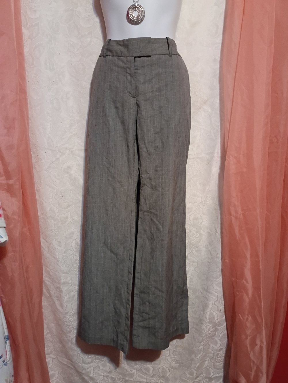 Worthington Ladies Gray Wide-Leg Dress Pants Sz 6